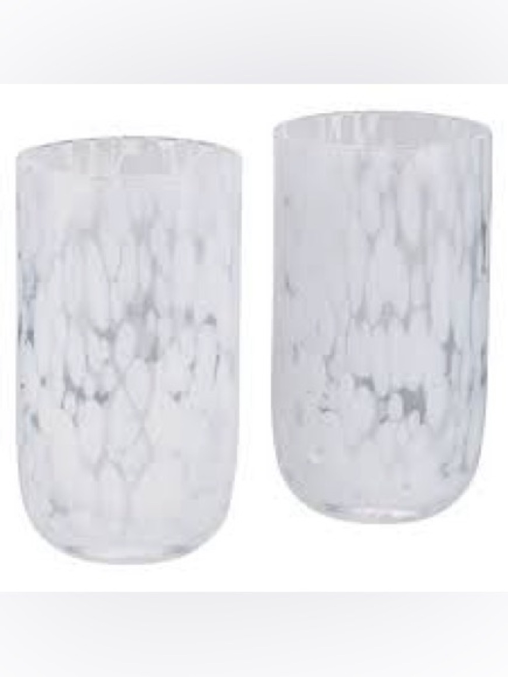 NEW IN BOX
Crofton White Confetti Tall Glassware 2pk
2.95 x 5.35